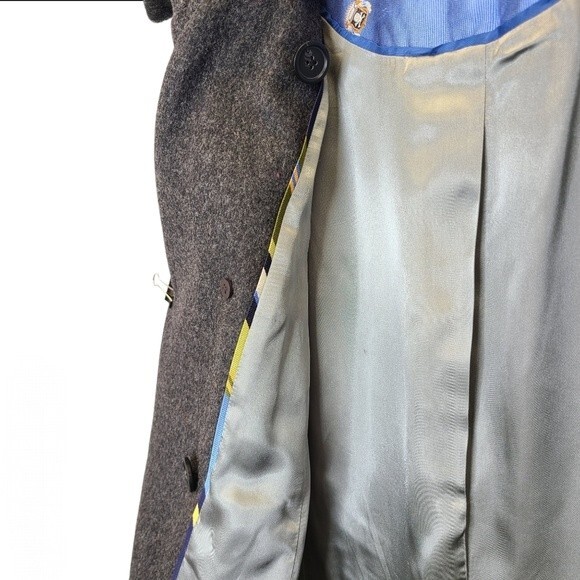 J. Crew Grey Double Breasted Woolblend Peacoat M - Picture 12 of 16